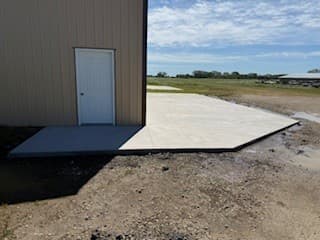 Concrete construction and finishing work