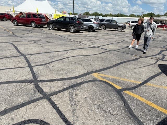 Crack sealing project 8