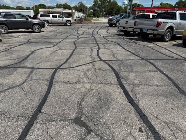 Crack sealing project 9