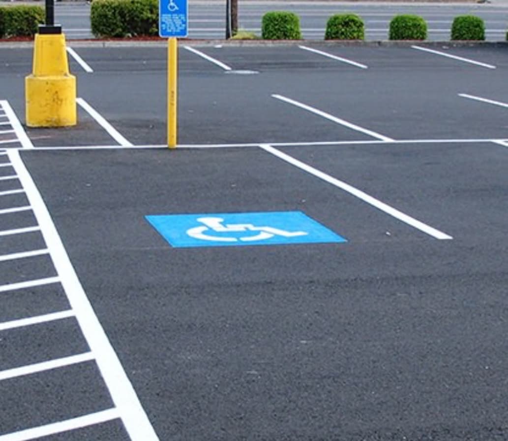 Parking lot striping and markings